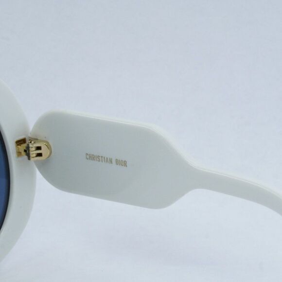 NEW DIOR DIORBOBBY R1U 95B0 IVORY BLUE SUNGLASSES - Picture 7 of 14